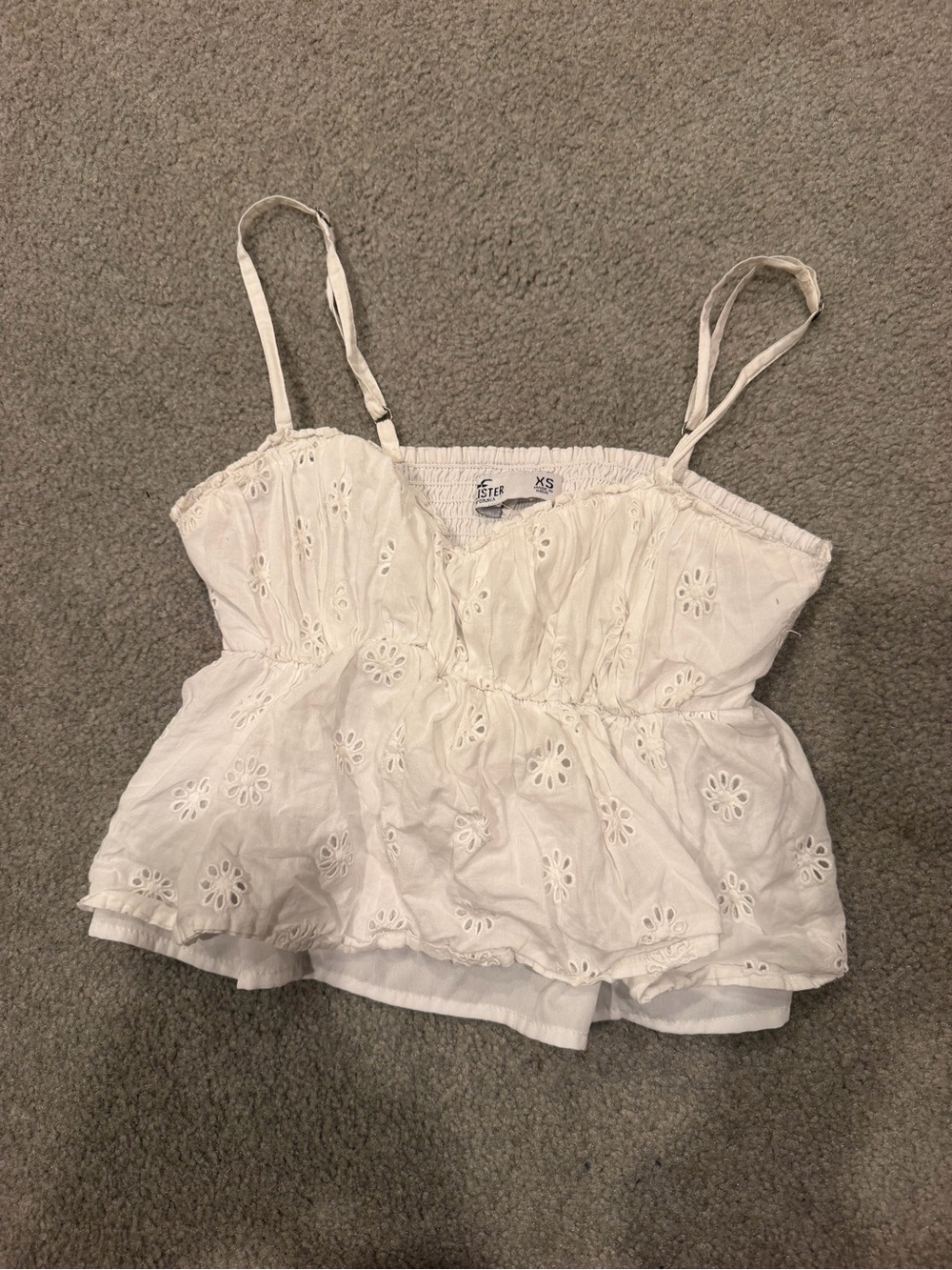 Hollister White Babydoll Tank